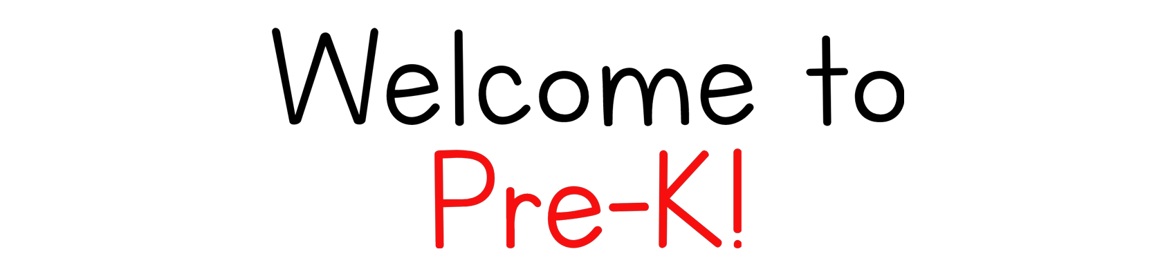 (Color) FriendShip Welcome to Pre-K Banner PNG