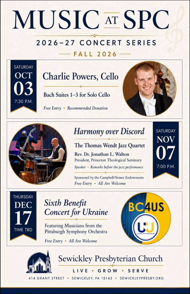 Music at SPC Fall 2026 Poster